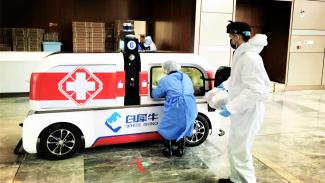 ITPO Shanghai partners with White Rhino Auto company  Robot delivery vehicles deployed to help with COVID-19 